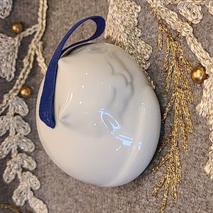 Vintage Ceramic Cat Pomander /Sachet